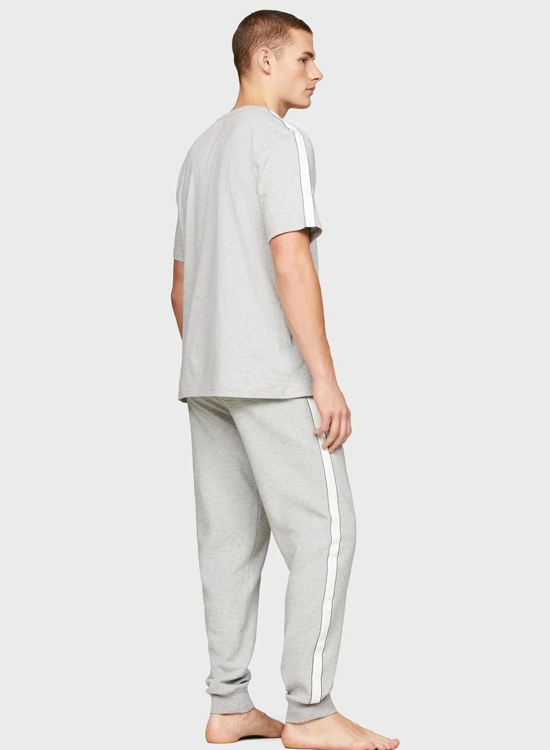 TOMMY HILFIGER Side Tape Crew Neck T-Shirt