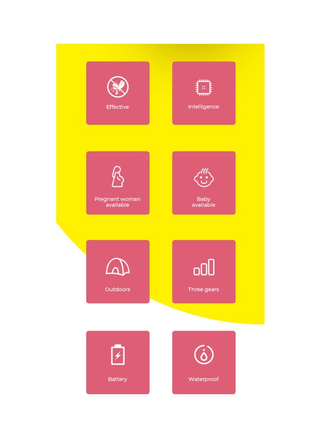 نيبمينينت ساعة ذكية طاردة للبعوض تعمل بالموجات فوق الصوتية أبيض/ أسود - Image 2