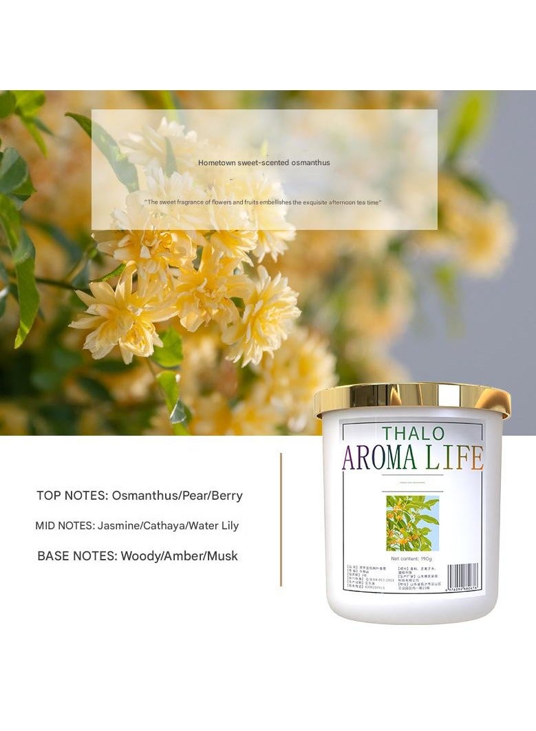 Thalo 190g solid perfume, home aromatherapy air freshener solid perfume bedroom fragrance bathroom toilet deodorant to remove odor (Sweet Osmanthus) - Image 2