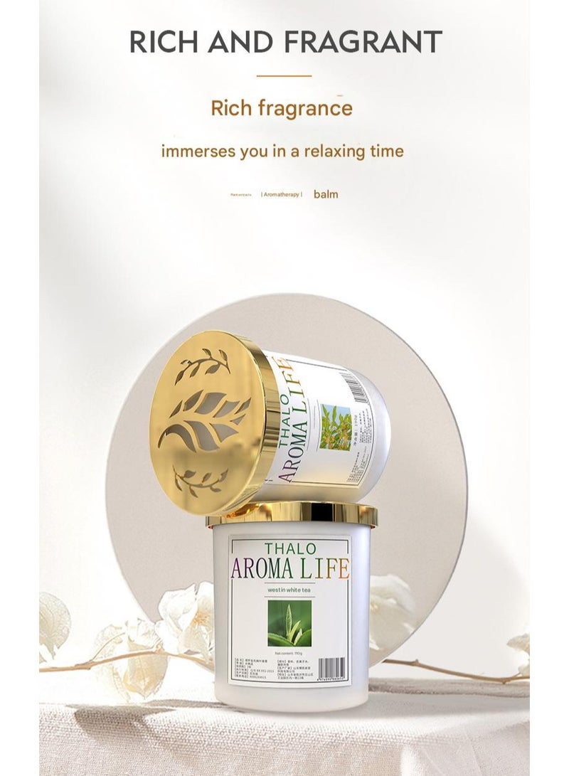 Thalo 190g solid perfume, home aromatherapy air freshener solid perfume bedroom fragrance bathroom toilet deodorant to remove odor (Sweet Osmanthus) - Image 4