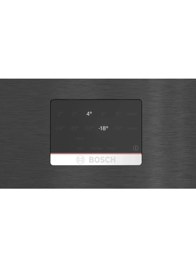 BOSCH Series 6 free-standing fridge-freezer with freezer at bottom 186 x 75 cm Brushed black steel anti-fingerprint KGN76CXEE8 KGN76CXEE8 Brushed black steel anti-fingerprint - Image 3
