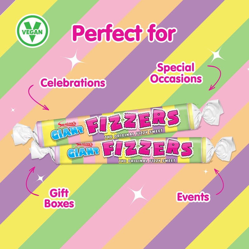 Swizzels حلوى سويزلز العملاقة الأصلية فيزرز 24 لفة في علبة - Image 3