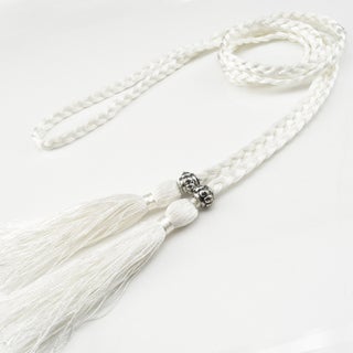 Braided Tassel Belt Ladies Skinny Butterfly Knot White - pzsku/ZA1B5A330CA708C29A4FCZ/45/1753769566/4938e290-b8dd-4f51-b91f-f86c2f229469