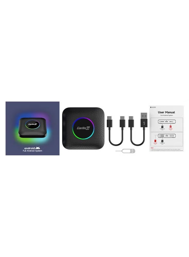 Carlinkit Led CarPlay Android 8+128GB smart systems ai Box QCM 6225 4g 64g wireless Android Auto CarPlay Youtube Netflix tv box for 98% car GMC Mazda Camry Hyundai Audi - Image 2