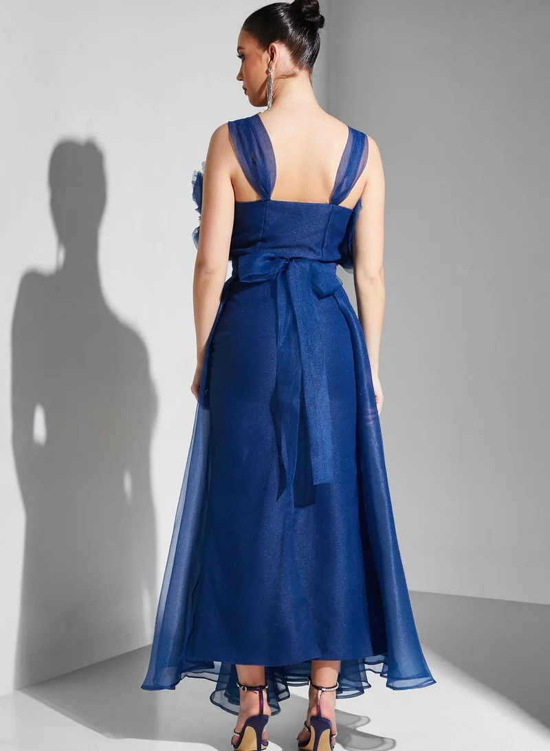 Iyra Ruffle Mesh Tiered Dress