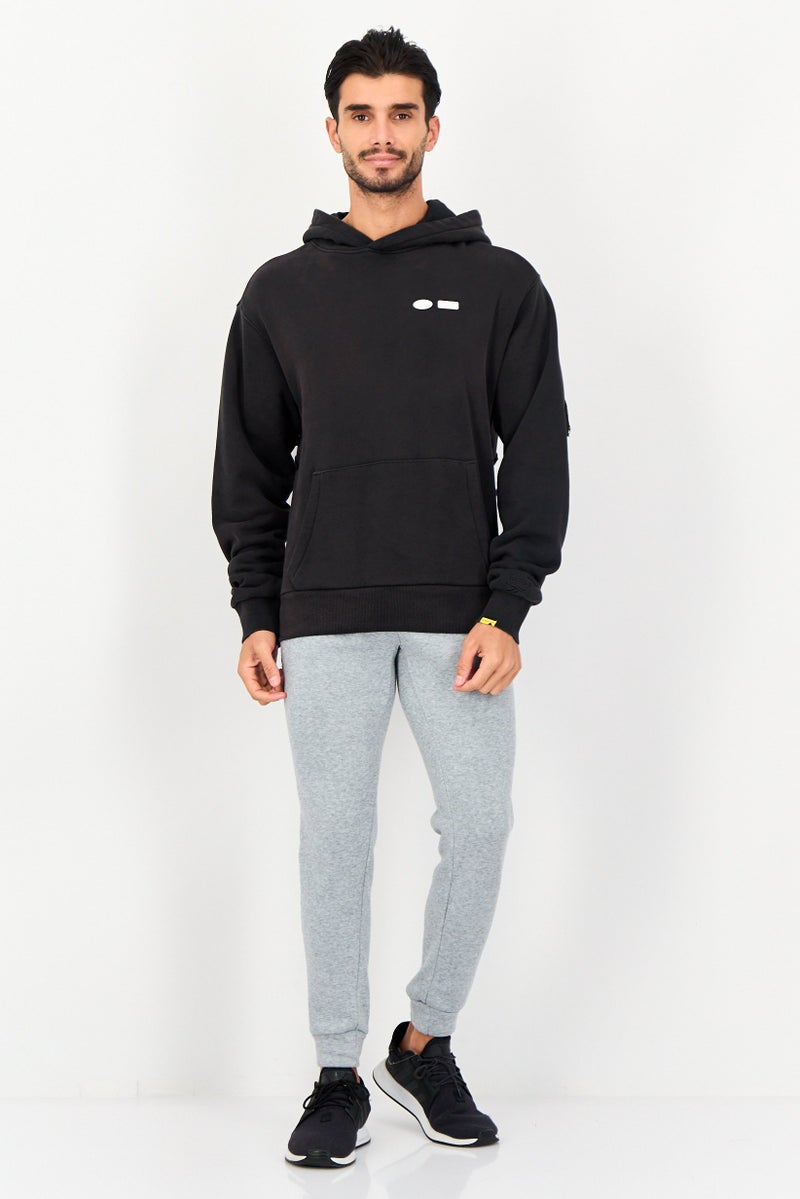 Reebok x Randomevent Men Sportswear Fit Long Sleeve Outdoor Hoodie, Black - Image 4