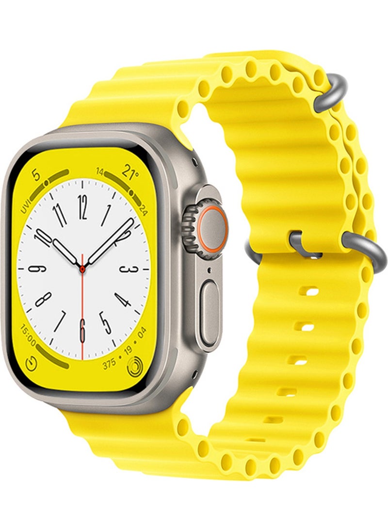 Forzacase - Corrugated Ocean Silicone Band Strap for Apple Watch Ultra 49MM - FC007 - Image 1