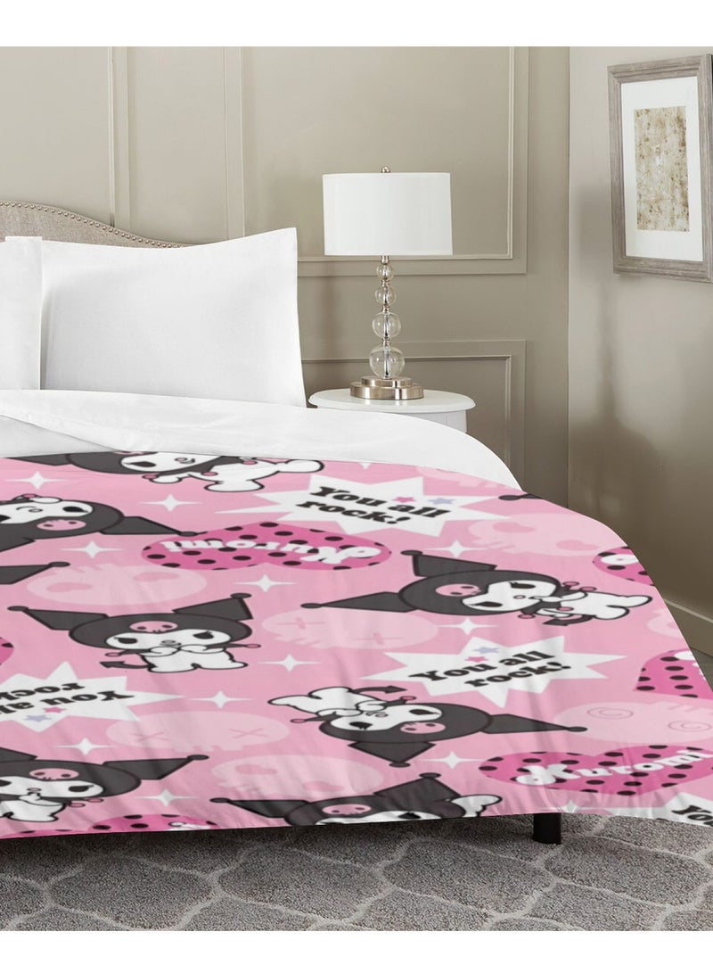 طقم سرير بنمط كارومي كورومي مكون من ثلاث قطع من ملاءات البوليستر الناعمة المصنوعة من الألياف الدقيقة بما في ذلك غطاء لحاف وكيسي وسادة (مقاس 150 سم × 200 سم) - Image 3