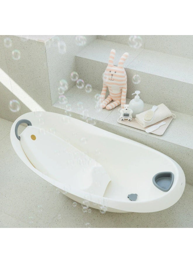 Mininor - Baby Bathtub , Antibacterial Properties Material - White - Image 5