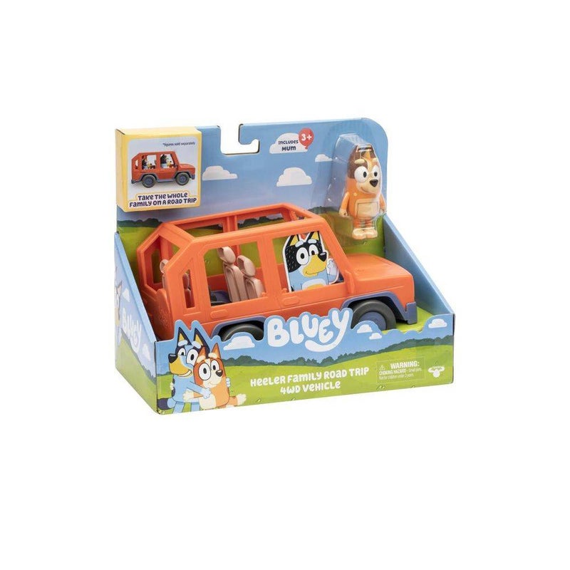 Bluey Series 11 Heeler Family Road Trip 4WD Vehicle Playset (2 Pieces) - Image 1