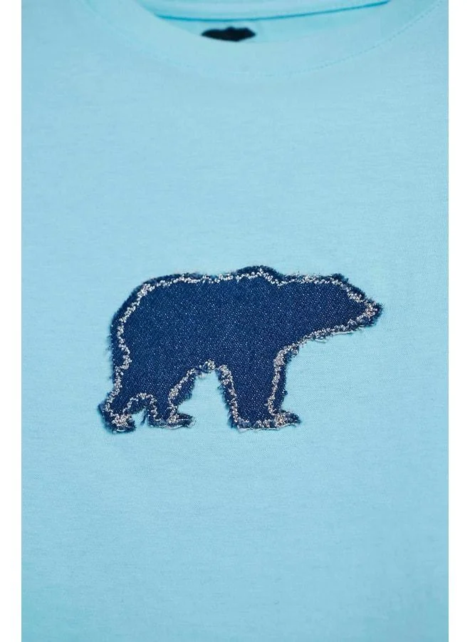 Bad Bear Nikki Blue Girl Child T-Shirt.