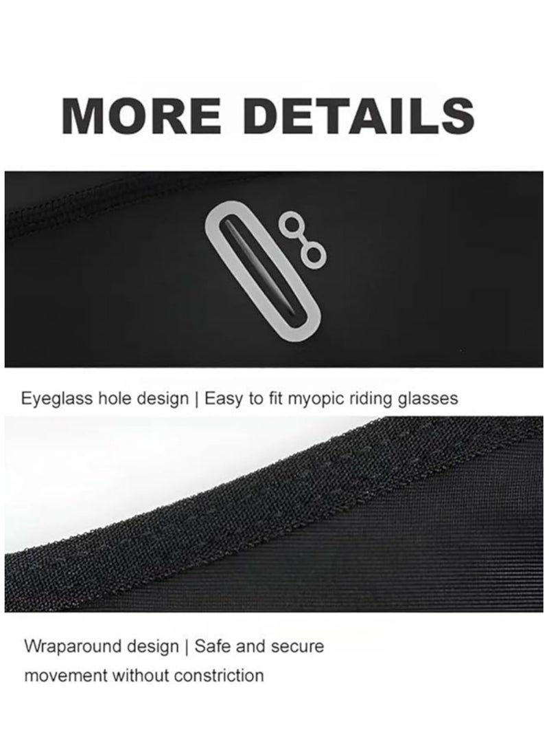 Generic Ice Silk Face Protection Cycling Hood Cold Weather for Men Winter Thermal Windproof Motorcycle Ski Mask  - Image 5