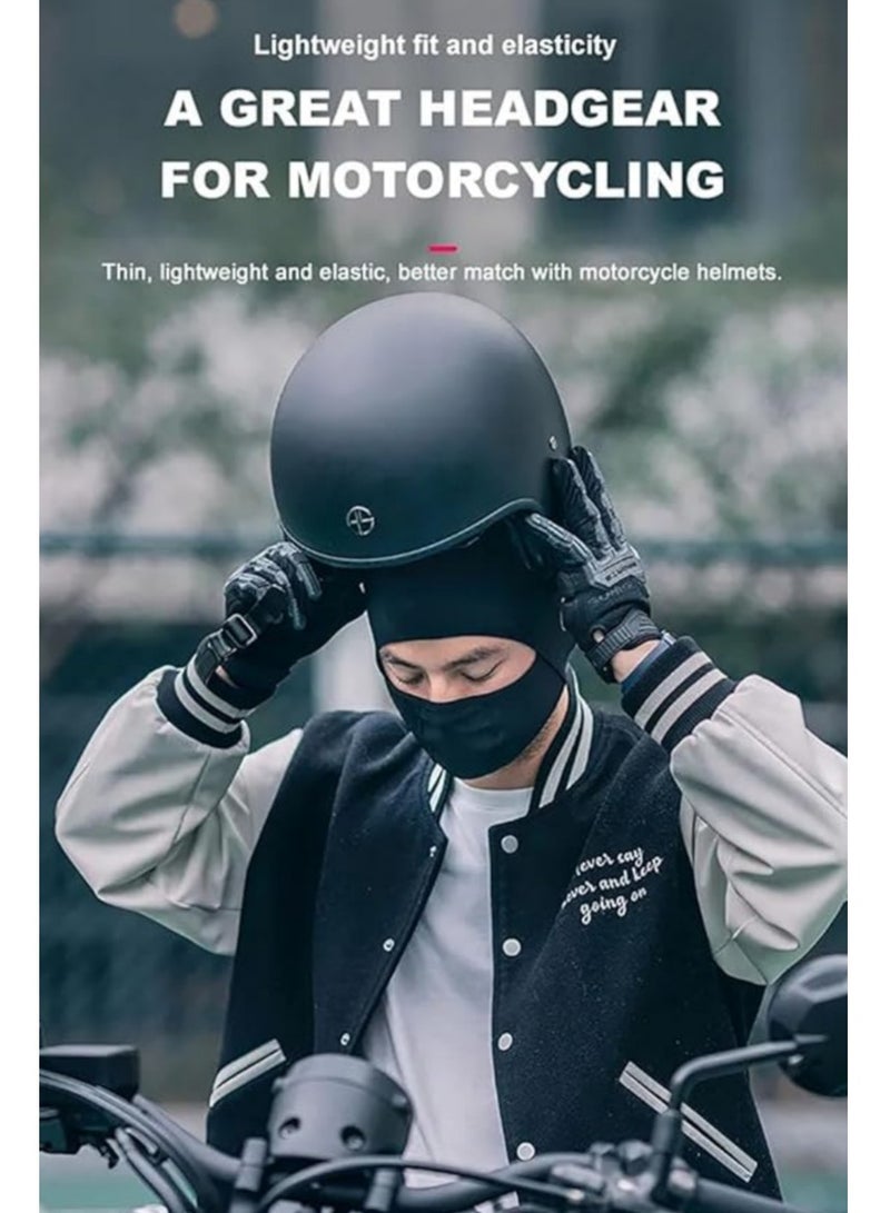 Generic Ice Silk Face Protection Cycling Hood Cold Weather for Men Winter Thermal Windproof Motorcycle Ski Mask  - Image 2