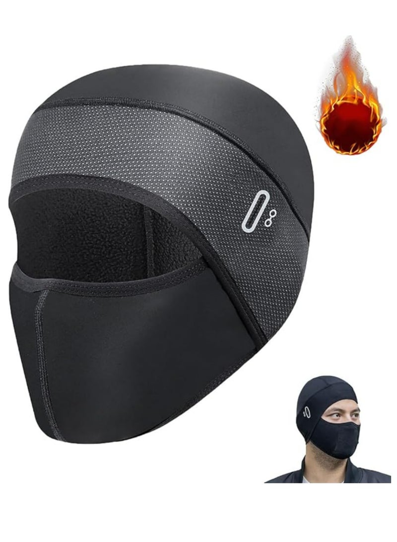 Generic Ice Silk Face Protection Cycling Hood Cold Weather for Men Winter Thermal Windproof Motorcycle Ski Mask  - Image 1