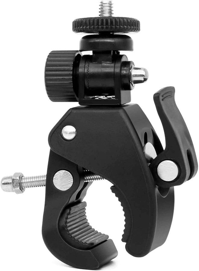 SHOPEE Bike Cell Phone Holder, Handlebar Action Camera Mount, Durable Lightweight Adjustable Handlebar Camera Holder, Black for Action Cameras, Smartphones - Image 1