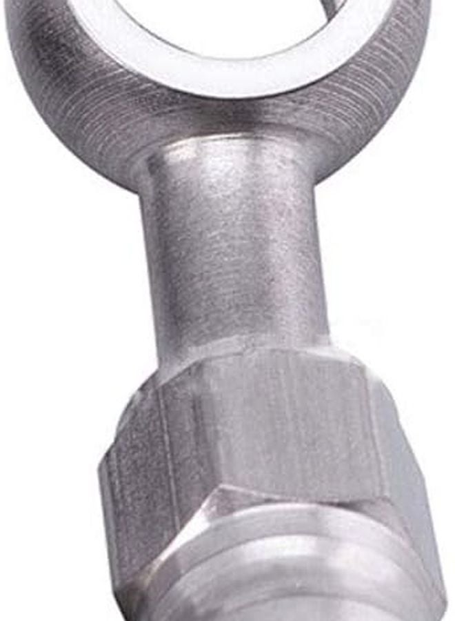 AN3 10mm Stainless Steel Hydraulic Brake Hose Fitting Adapter 28 Degrees Upward - Image 2