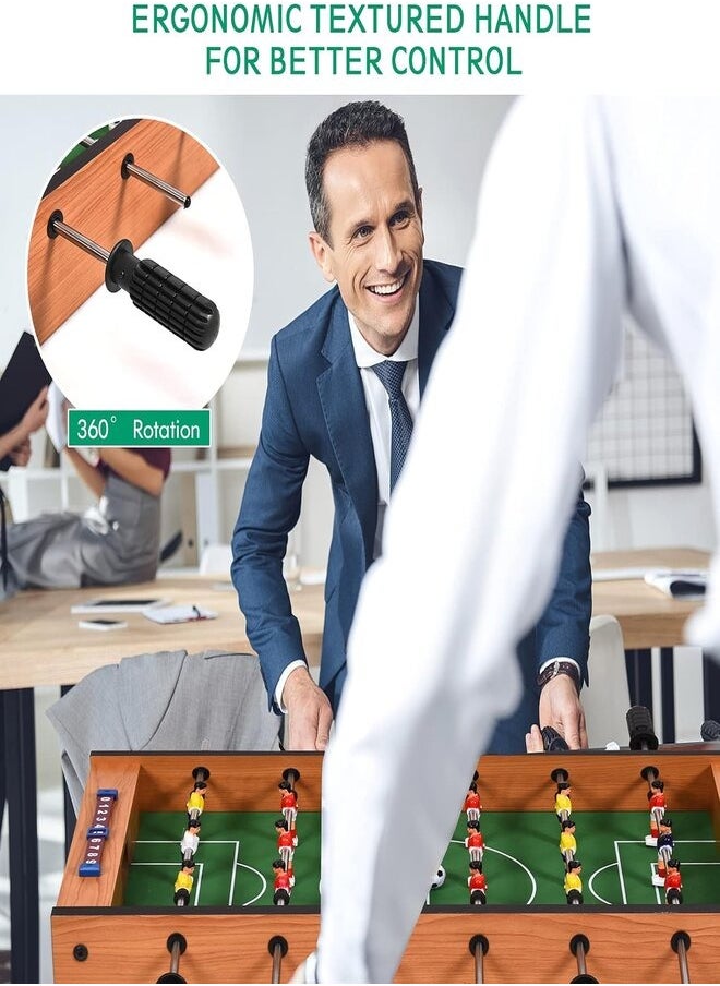 Generic - 2-in-1 Foosball and Air Hockey Multi Tournament Game Table Set with Built-in Compact Design for Foosball and Slide Hockey, Perfect for Game Rooms, Arcades, Bars, Parties and Family Night Game - Image 1