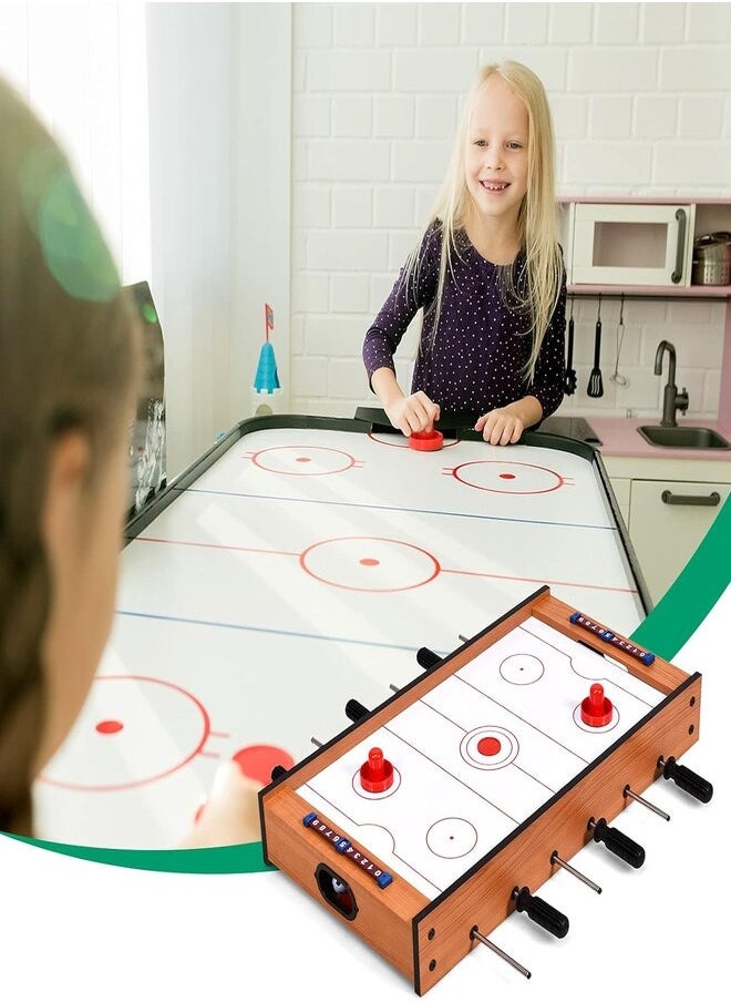 Generic - 2-in-1 Foosball and Air Hockey Multi Tournament Game Table Set with Built-in Compact Design for Foosball and Slide Hockey, Perfect for Game Rooms, Arcades, Bars, Parties and Family Night Game - Image 1