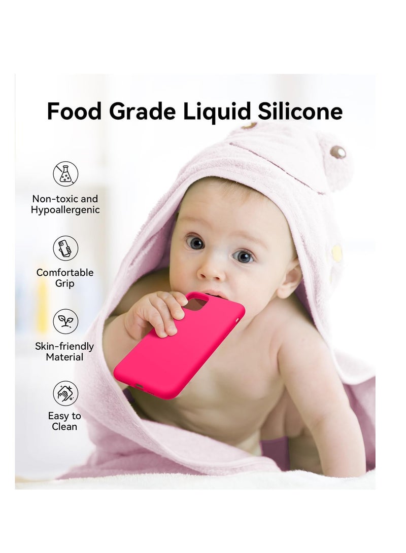 iPhone 11 Pro Max Case, Liquid Silicone Soft Gel Rubber Slim Cover with Microfiber Cloth Lining Cushion Shockproof Anti-Scratch Full Body Protective Case for iPhone 11 Pro Max - Image 2