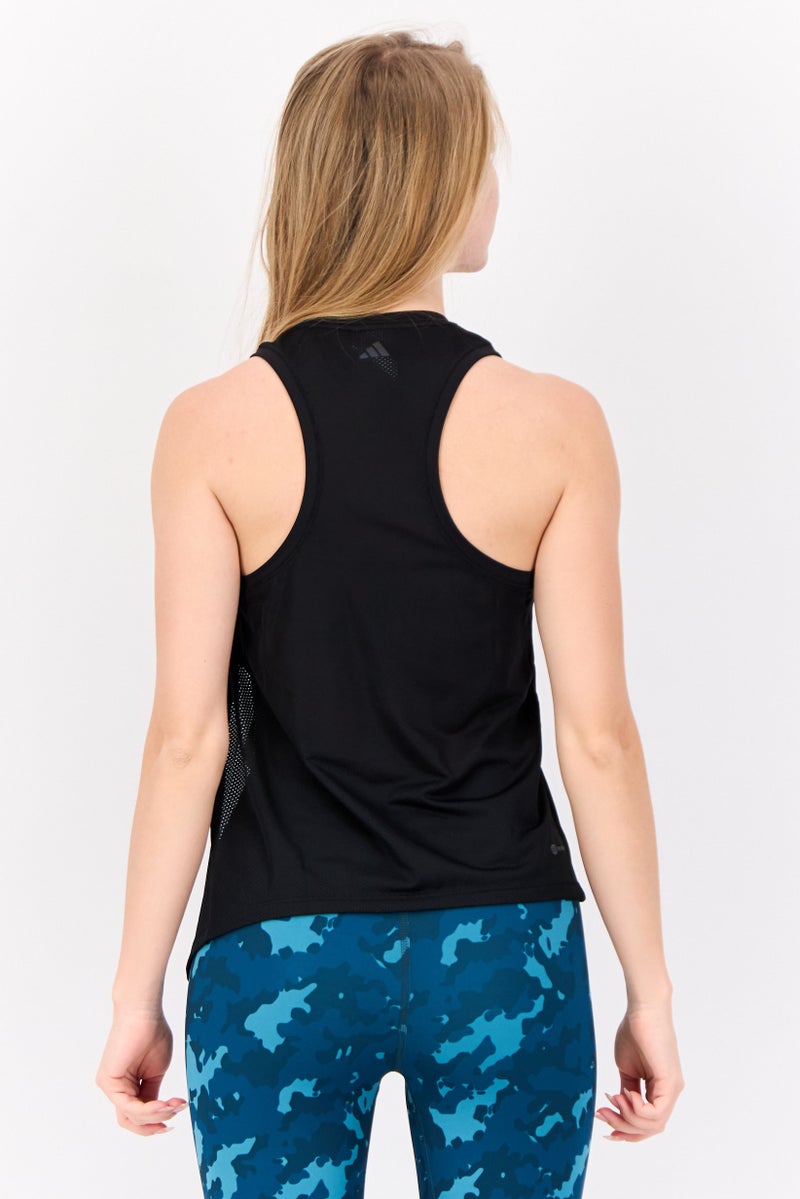 Adidas Women Sportswear Fit Sleeveless Training Tank Top, Black  - Image 4
