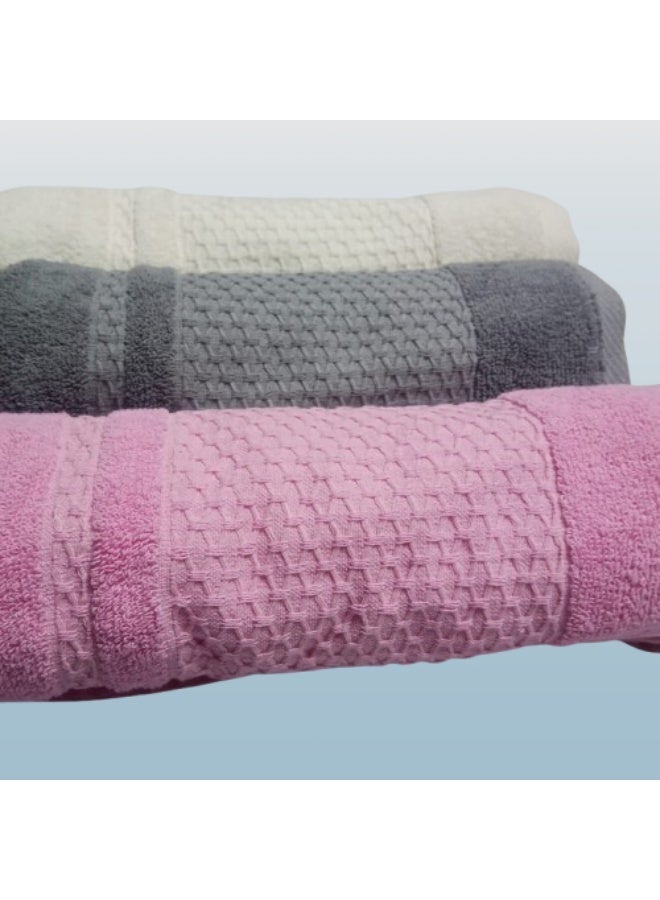 فوط قطن 55x110 سم عدد 3 قطعة - Image 2