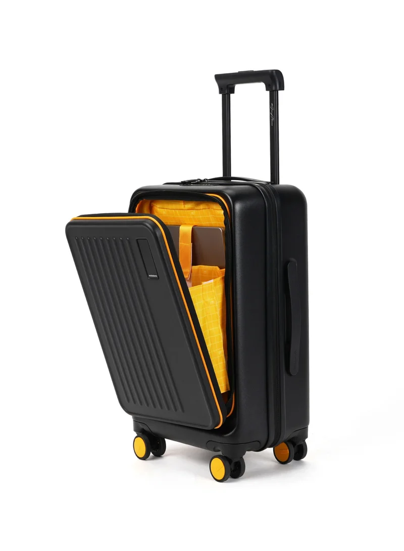 موكوبارا للتجارة ذ.م.م The Transit Cabin Pro Luggage Small Cabin Size Poly-Carbonate Hard Sided 8 Hinomoto Wheels Suitcase for Travelling (Crypto Sunray 2.0)