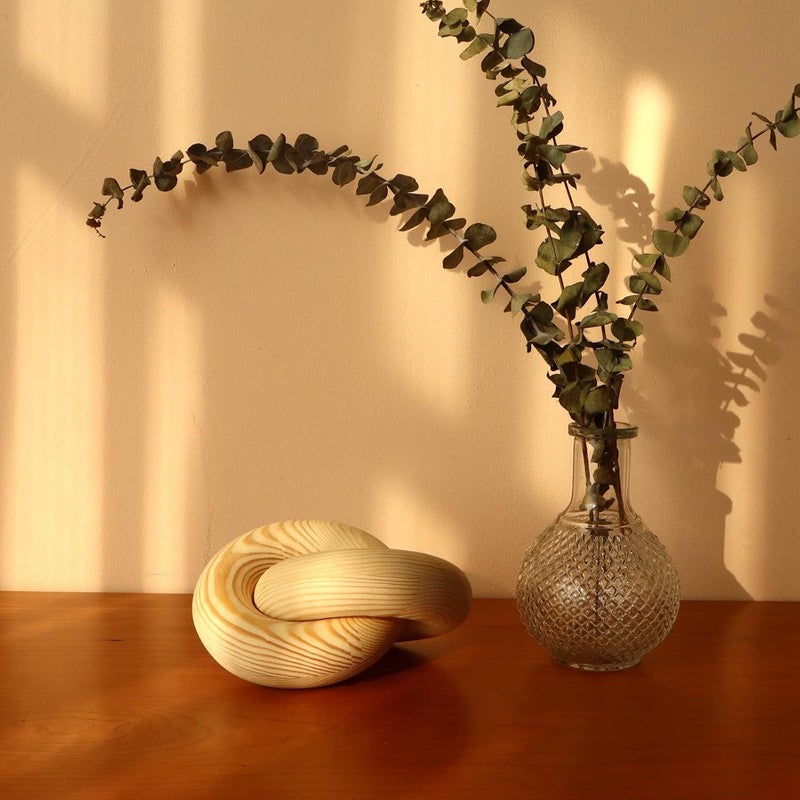HMASYO Natural Wood Knot Decor, Modern Coffee Table & Bookshelf Decor, Housewarming Gift - Image 4