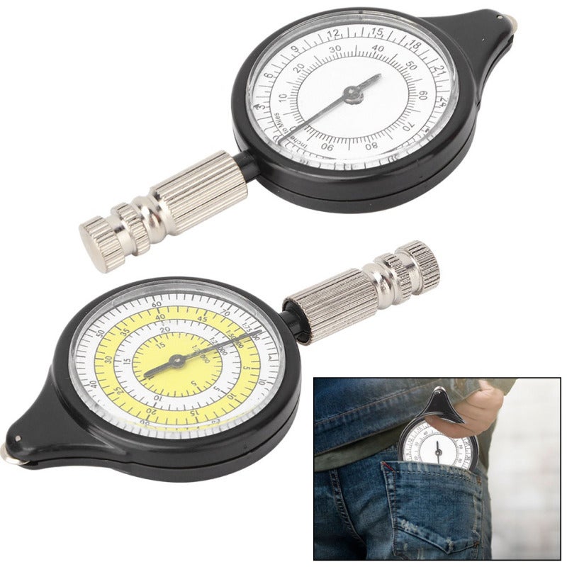Mini Map Measurer: Lightweight Portable Mini Metal Handle - Durable Wear-Resistant Rainproof Quality Metal Plastic Shell Map Distance Calculator for Outdoor Camping Hiking Cycling Hunting Enthusiasts - Image 4