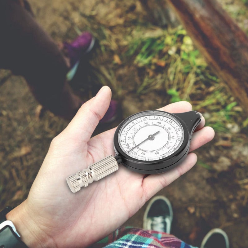 Mini Map Measurer: Lightweight Portable Mini Metal Handle - Durable Wear-Resistant Rainproof Quality Metal Plastic Shell Map Distance Calculator for Outdoor Camping Hiking Cycling Hunting Enthusiasts - Image 3
