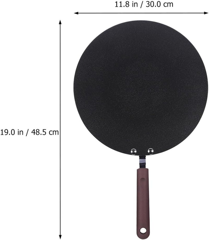 PRETYZOOM Non-stick Frying Pan Omelette Pan Flat Skillet Kitchenware for Home Use - Image 2