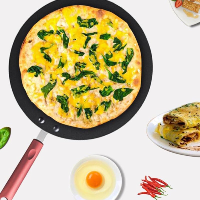 PRETYZOOM Non-stick Frying Pan Omelette Pan Flat Skillet Kitchenware for Home Use - Image 4
