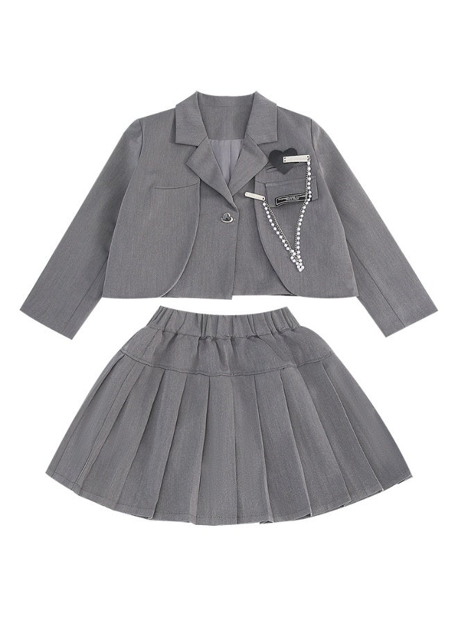 Shougu Girls' Fashionable Small Suit Set - Image 1