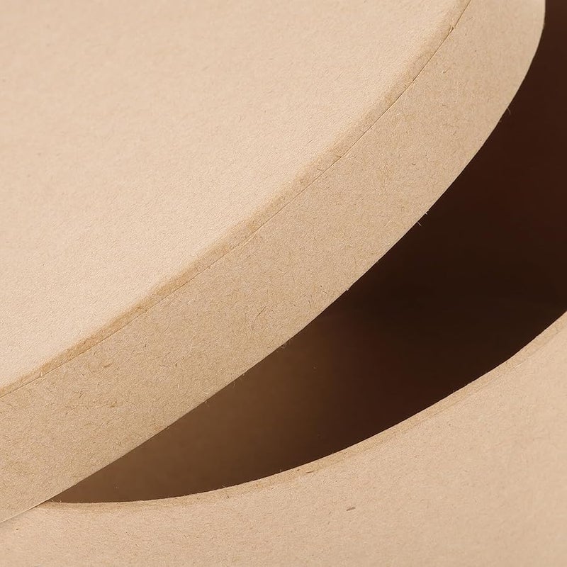 غطية صندوق لب الورق المقوى الشكل الدائري لتغليف الحلويات وحفلات المعالجة وتخزين المجوهرات - Image 4