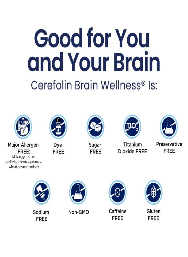 Cerefolin سيريفولين لصحة الدماغ، تغذية موجهة لدعم الوظائف الإدراكية، يحسن الذاكرة والتركيز والانتباه، يحتوي على إل-ميثيل فولات، إن إيه سي، وفيتامين ب12، موصى به من قبل أطباء الأعصاب (30 حبة) - Image 3