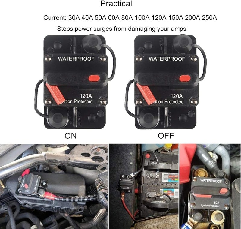 OUHL 120 Amp Circuit Breaker for Vehicles - Image 2