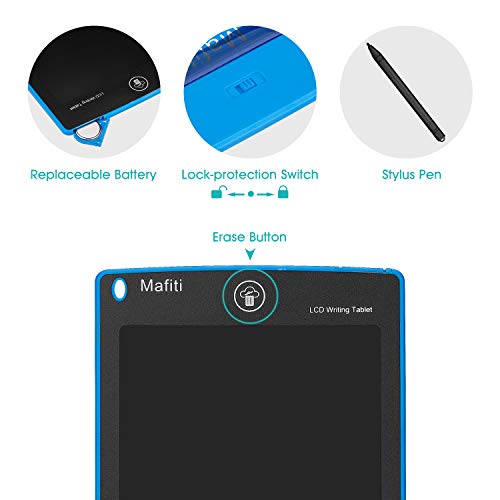 mafiti 10 Pack LCD Writing Tablet 8.5 Inch Electronic Drawing Pads for Kids Portable Ewriter Doodle Board Blue - Image 5