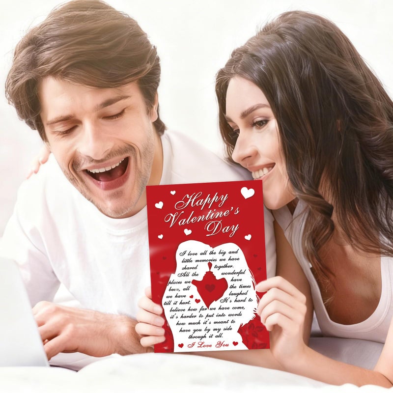 MQMRYeto Romantic Valentine's Day Card for Him Her,Valentine's Day Card Gifts for Boyfriend,Husband,Wife,Girlfriend,Fiancee,Fiance - Image 4