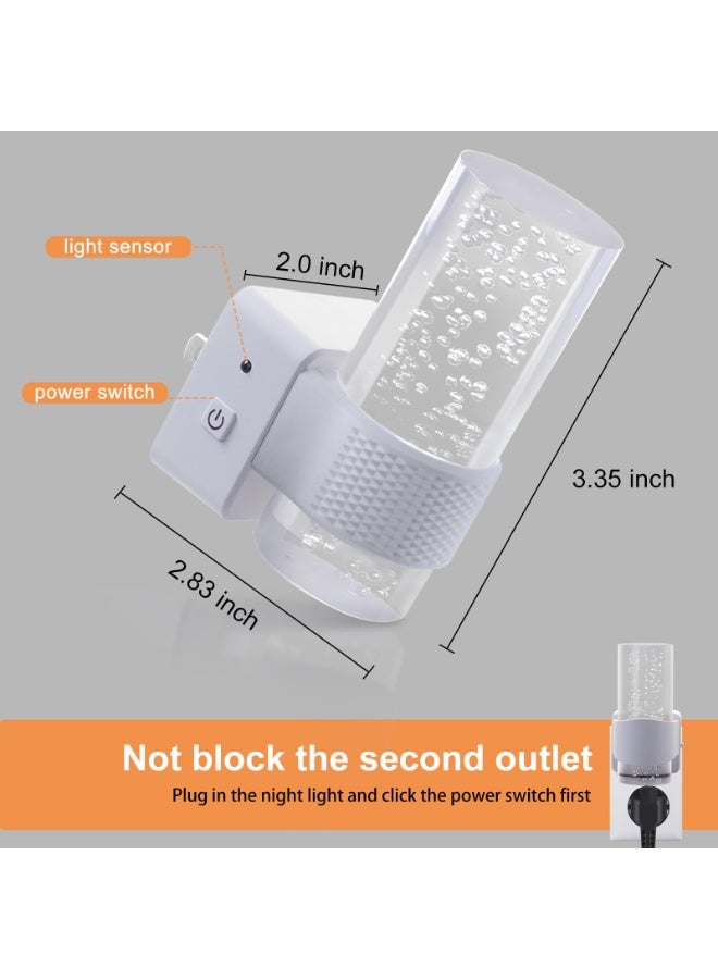 ضوء الليل ، LED LED LIGHT LIGHT تم إدخاله في الجدار ، ضوء ليلي قابل للتعديل من قطعتين ، سطوع قابل للتعديل من 0 إلى 100 ريل - Image 4