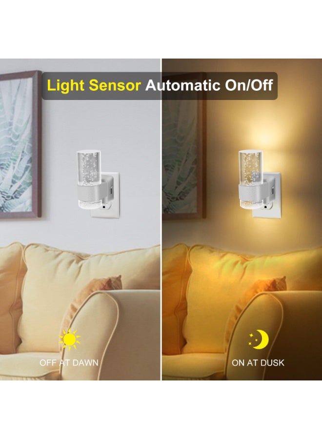 ضوء الليل ، LED LED LIGHT LIGHT تم إدخاله في الجدار ، ضوء ليلي قابل للتعديل من قطعتين ، سطوع قابل للتعديل من 0 إلى 100 ريل - Image 2