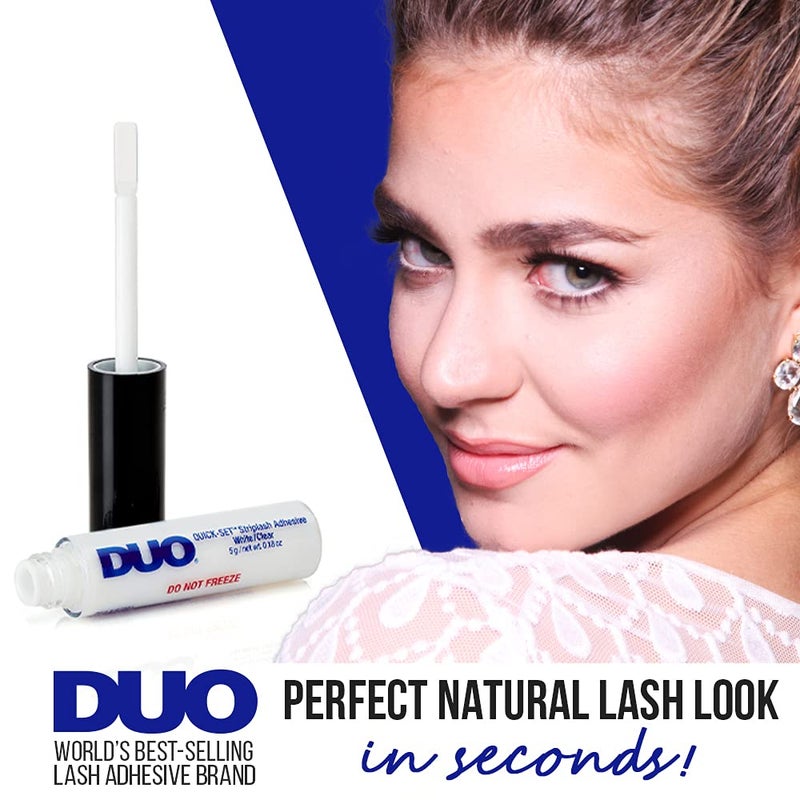 DUO Quick-Set Strip Lash Adhesive â€“ Clear, Waterproof, Long-Lasting Lash Glue, Fast-Drying for False Lashes, 0.18 oz, 1-Pack - Image 2