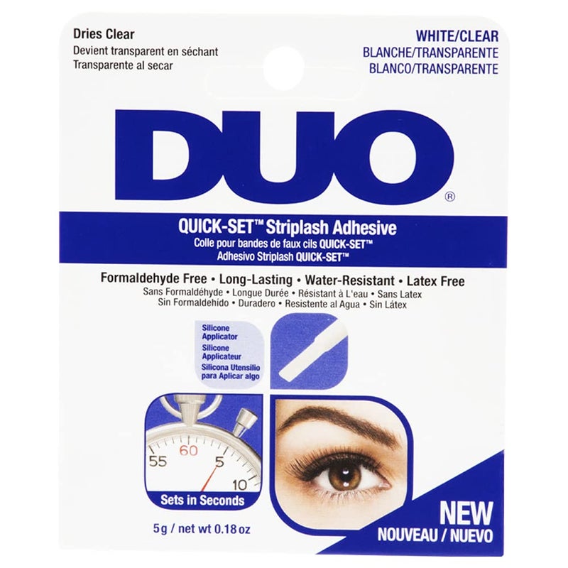 DUO Quick-Set Strip Lash Adhesive â€“ Clear, Waterproof, Long-Lasting Lash Glue, Fast-Drying for False Lashes, 0.18 oz, 1-Pack - Image 1
