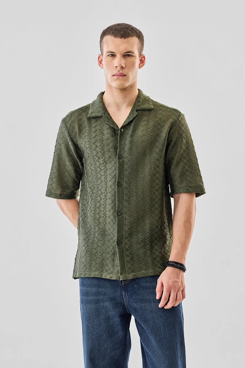 SNITCH Jacquard Box Fit Shirt
