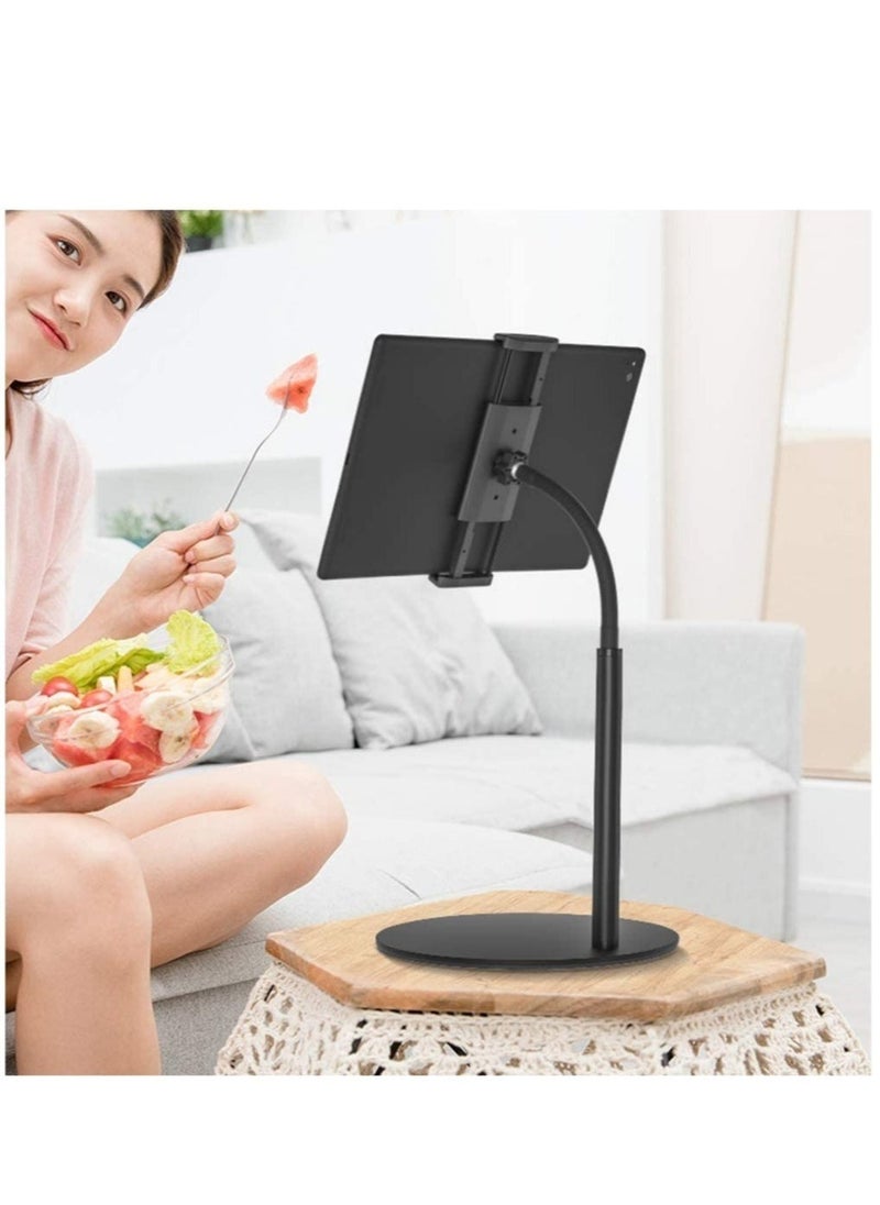 TIGER - Tablet Stand Phone Holder – 360° Rotating Adjustable Desktop Tablet Mount, Compatible with iPad/iPhone/Nintendo Switch/Samsung Galaxy Tabs/Kindle, Ideal for Home, Office, and Travel Use - Image 1