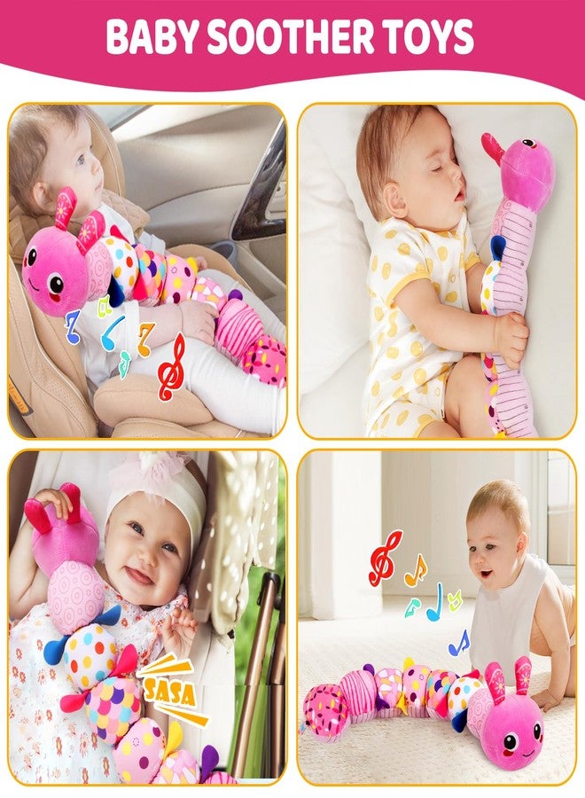 KMUYSL ألعاب الأطفال KMUYSL 0-6 6-12 شهر، لعبة حيوانات موسيقية حسية محشوة للأطفال من 0 1 2 3 4 5 6+ أشهر، لعبة محشوة مع صوت صرير وصافرات للأطفال الرضع، هدايا لألعاب وقت البطن للأطفال من 0-3-6-12 شهر - Image 5