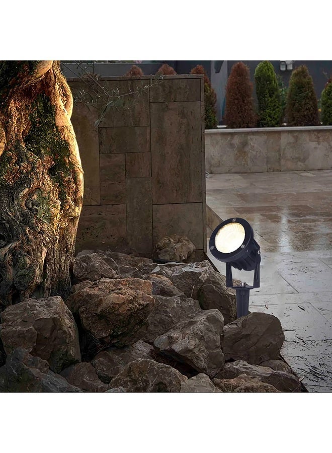 Qenos 15W Waterproof Outdoor LED Planting Light for Gardens and Pathways - Black - Image 3