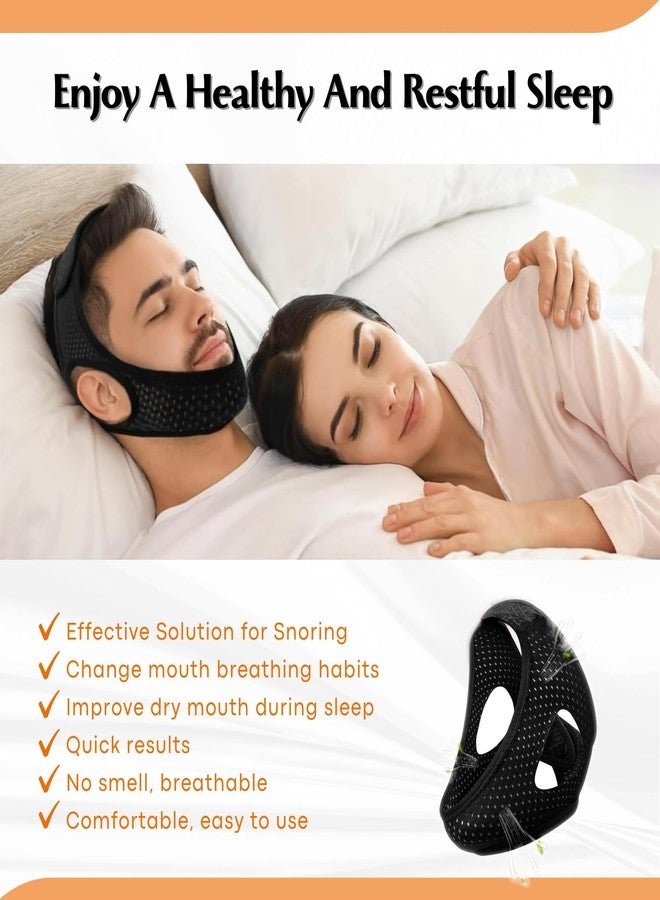 BERYNA Adjustable Chin Strap for Snoring Relief, Anti-Snoring Chin Strap for Men and Women, Breathable and Skin-Friendly, Comfortable Chin Strap to Improve Sleep Quality and Reduce Snoring - Image 3