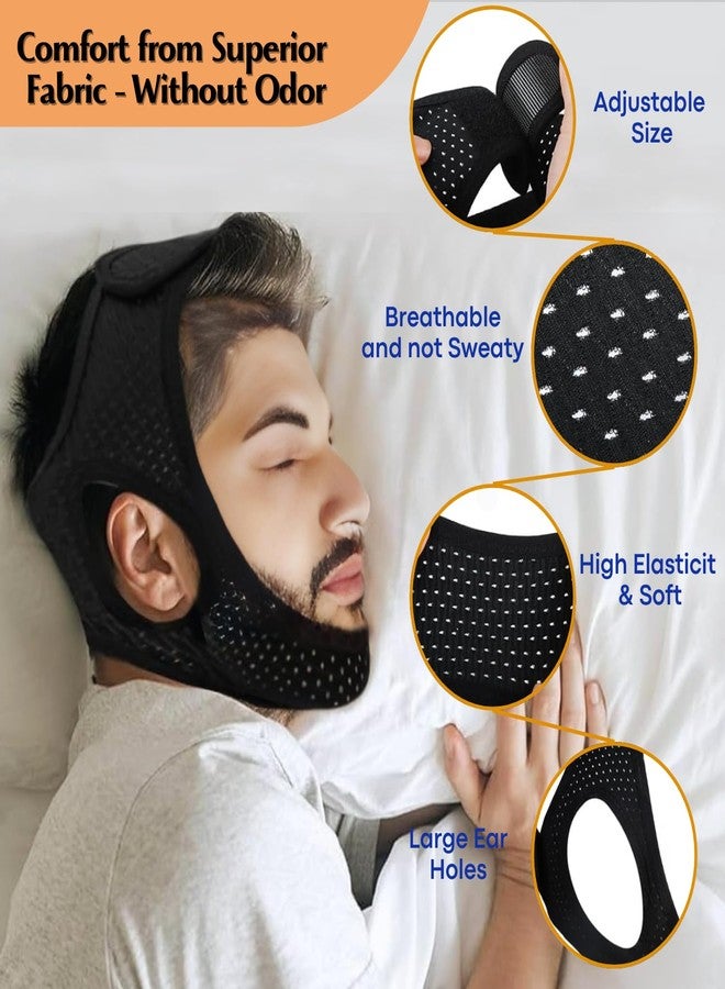 BERYNA Adjustable Chin Strap for Snoring Relief, Anti-Snoring Chin Strap for Men and Women, Breathable and Skin-Friendly, Comfortable Chin Strap to Improve Sleep Quality and Reduce Snoring - Image 5