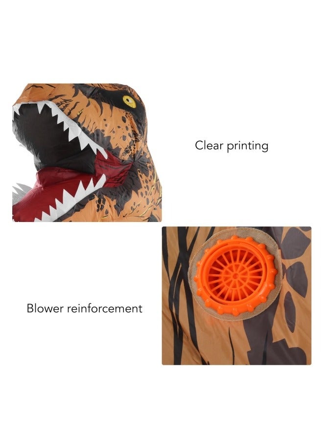 Children Inflatable T-Rex Dinosaur Mascot Costume Party Festival Park Cosplay Clothing for 1.2-1.4m Kids - Image 5