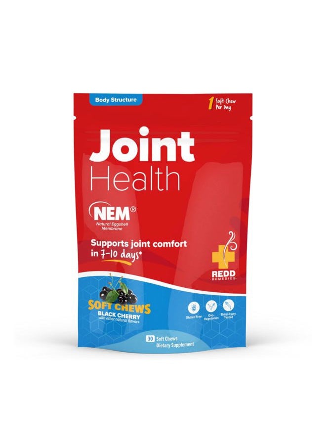 REDD REMEDIES , Joint Health Original, Helps Strengthen Connective Tissue and Cartilage, Black Cherry Flavor, 30 Soft Chews  - Image 1