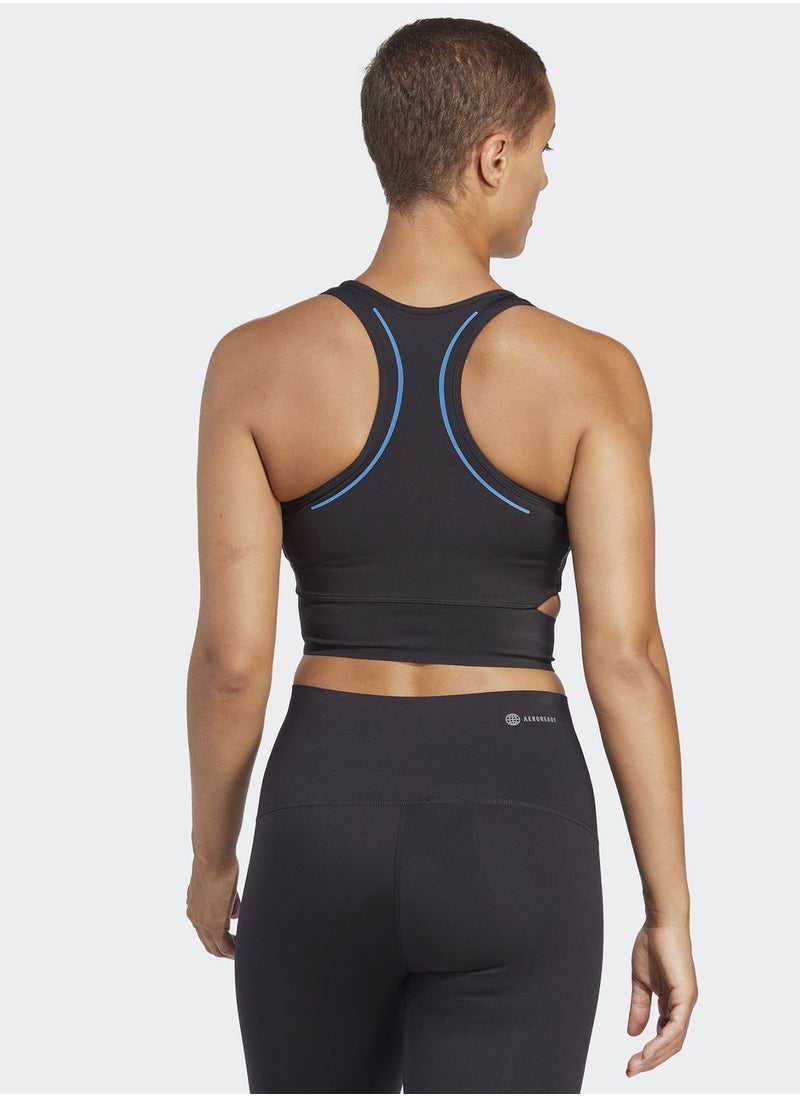 Adidas - Tailored Hiit Heat Ready Cropped Tank - Image 1
